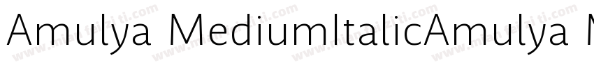Amulya MediumItalicAmulya MediumIta字体转换